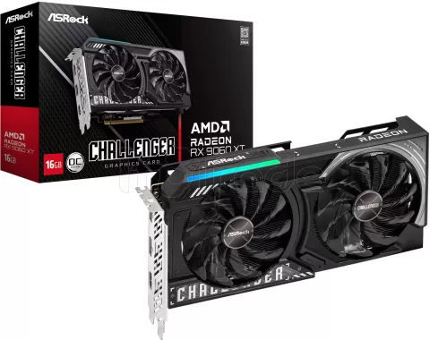 Photo de Carte Graphique ASRock Radeon RX 9060 XT Challenger OC 16Go
