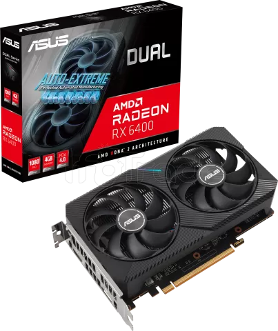 Photo de Carte Graphique Asus AMD Radeon RX 6400 Dual 4Go