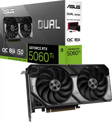 Photo de Carte Graphique Asus GeForce RTX 5060 Ti Dual OC 8Go