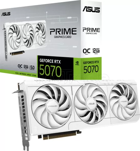 Photo de Carte Graphique Asus GeForce RTX 5070 Prime OC White