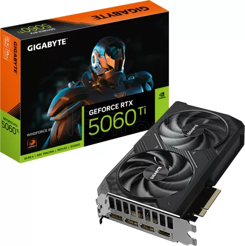 Photo de Carte Graphique Gigabyte GeForce RTX 5060 Ti Windforce 8Go