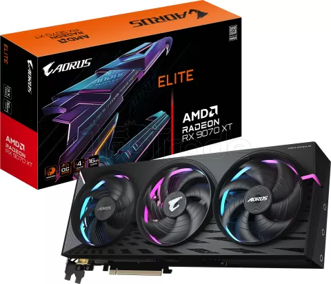 Photo de Carte Graphique Gigabyte Radeon RX 9070 XT Aorus Elite