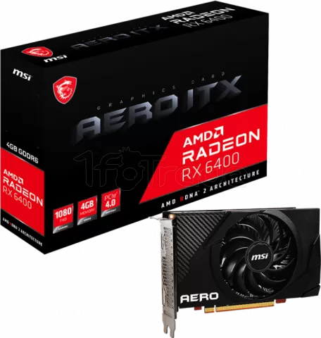 Photo de Carte Graphique MSI AMD Radeon RX 6400 Aero ITX 4Go