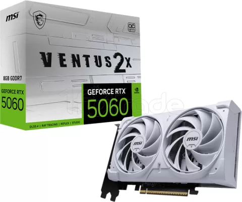Photo de Carte Graphique MSI GeForce RTX 5060 Ventus 2X OC White