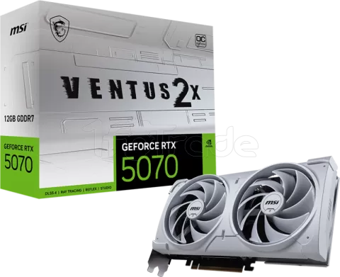 Photo de Carte Graphique MSI GeForce RTX 5070 Ventus 2X OC White