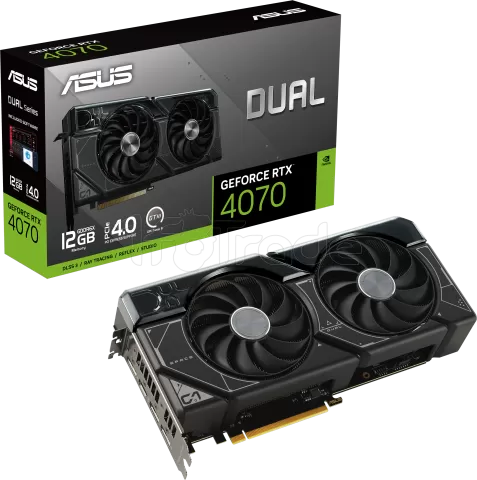 Photo de Carte Graphique Nvidia Asus GeForce RTX 4070 Dual 12Go