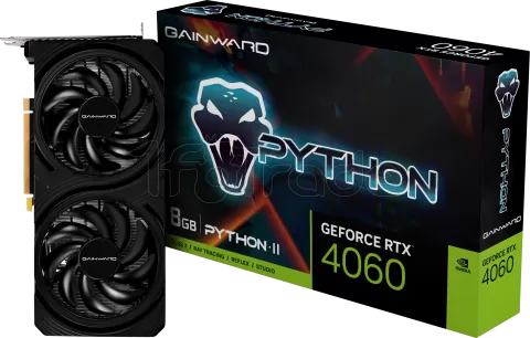 Photo de Carte Graphique Nvidia Gainward GeForce RTX 4060 Python II 8Go