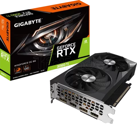 Photo de Carte Graphique Nvidia Gigabyte GeForce RTX 3060 Ti Windforce OC 8Go
