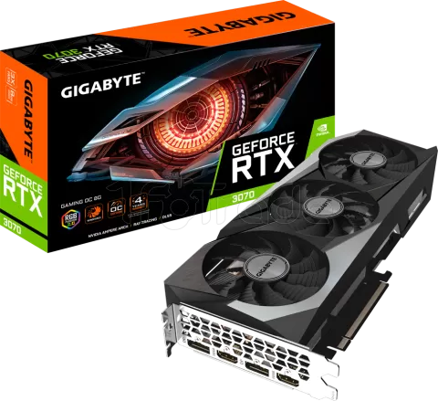 Photo de Carte Graphique Nvidia Gigabyte GeForce RTX 3070 Gaming OC LHR 8Go