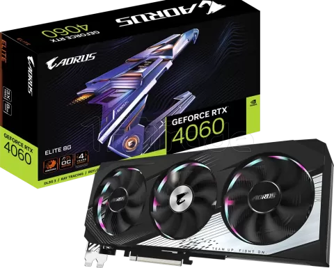 Photo de Carte Graphique Nvidia Gigabyte GeForce RTX 4060 Aorus Elite 8Go