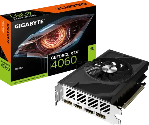 Photo de Carte Graphique Nvidia Gigabyte GeForce RTX 4060 D6 8Go Mini ITX