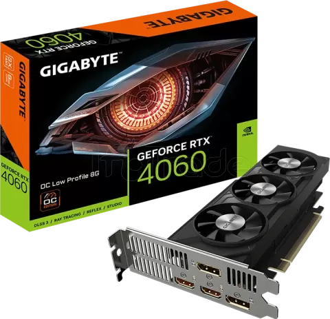 Photo de Carte Graphique Nvidia Gigabyte GeForce RTX 4060 OC 8Go Low Profile