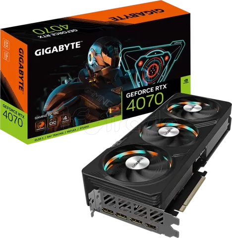 Photo de Carte Graphique Nvidia Gigabyte GeForce RTX 4070 Gaming OC 12Go