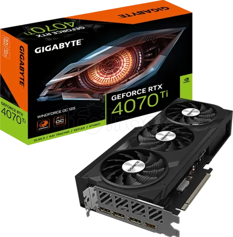 Photo de Carte Graphique Nvidia Gigabyte GeForce RTX 4070 Ti Windforce OC 12Go