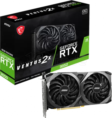 Photo de Carte Graphique Nvidia MSI GeForce RTX 3050 Ventus 2X OC LHR 8Go