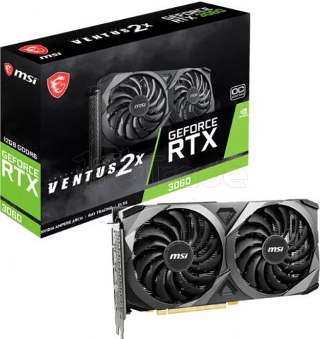 Photo de Carte Graphique Nvidia MSI GeForce RTX 3060 Ventus 2X OC 12Go