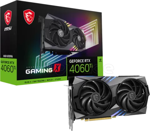 Photo de Carte Graphique Nvidia MSI GeForce RTX 4060 Ti Gaming X 8Go