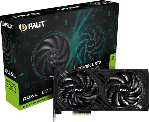 Photo de Carte Graphique Nvidia Palit GeForce RTX 4060 Dual 8Go