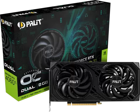 Photo de Carte Graphique Nvidia Palit GeForce RTX 4060 Ti Dual OC 8Go