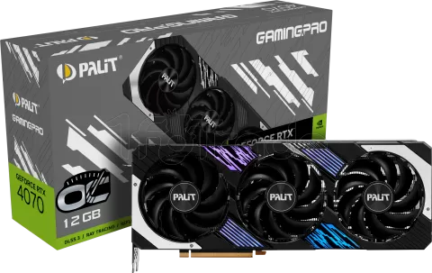 Photo de Carte Graphique Nvidia Palit GeForce RTX 4070 GamingPro OC 12Go