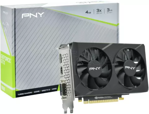 Photo de Carte Graphique Nvidia PNY GeForce GTX1650 Dual Fan Uprising 4Go