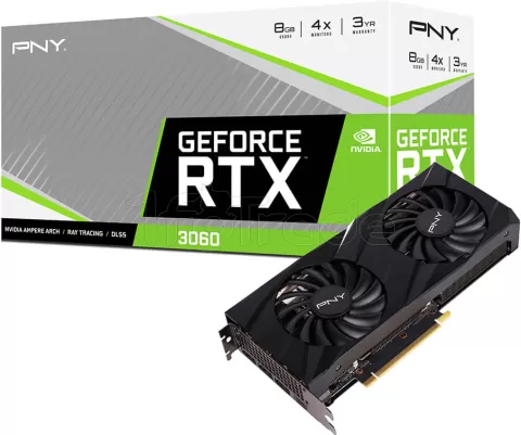 Carte Graphique Nvidia PNY GeForce RTX 3060 Verto Dual Fan 8Go pour  professionnel, 1fotrade Grossiste informatique