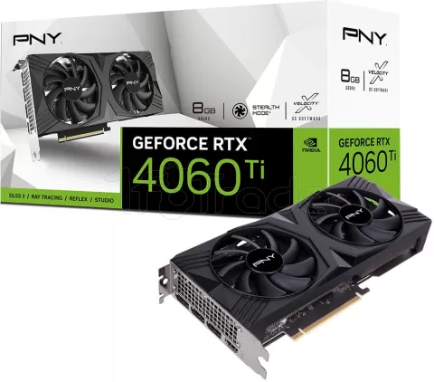 Photo de Carte Graphique Nvidia PNY GeForce RTX 4060 Ti Verto Dual Fan 8Go