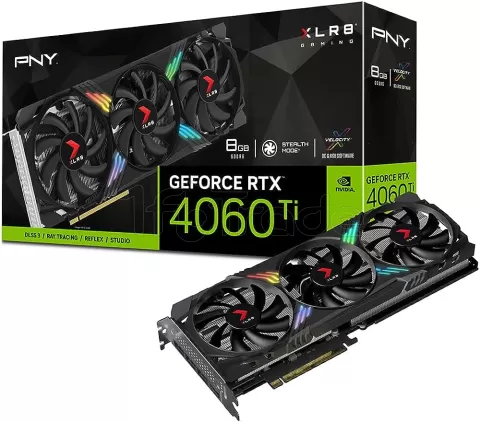 Photo de Carte Graphique Nvidia PNY GeForce RTX 4060 Ti XLR8 Gaming Verto Epic-X 8Go