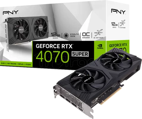 Photo de Carte Graphique Nvidia PNY GeForce RTX 4070 Super Verto Dual Fan OC 12Go