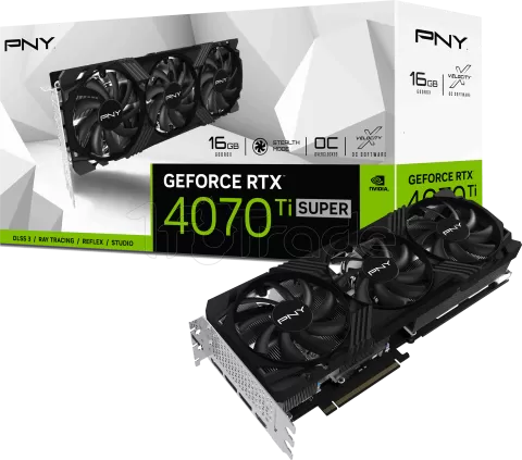 Photo de Carte Graphique Nvidia PNY GeForce RTX 4070 Ti Super Verto Triple Fan OC 16Go