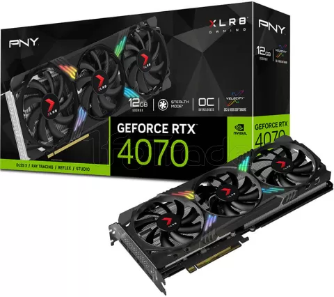 Photo de Carte Graphique Nvidia PNY GeForce RTX 4070 XLR8 Gaming Verto Epic-X OC 12Go