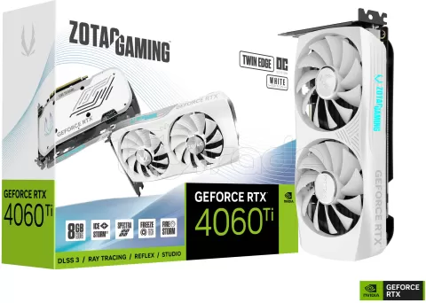 Photo de Carte Graphique Nvidia Zotac GeForce RTX 4060 Ti Twin Edge OC White 8Go