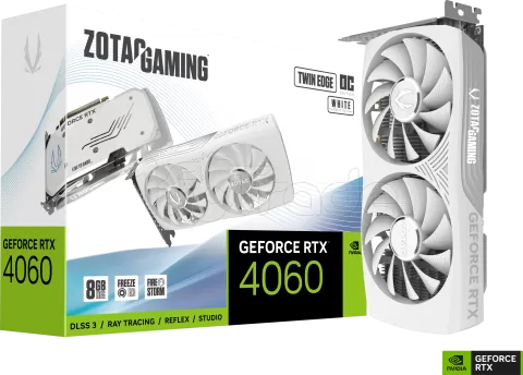 Photo de Carte Graphique Nvidia Zotac GeForce RTX 4060 Twin Edge OC White 8Go