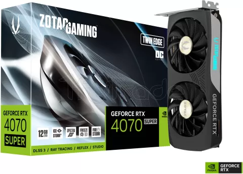 Photo de Carte Graphique Nvidia Zotac GeForce RTX 4070 Super Twin Edge OC 12Go