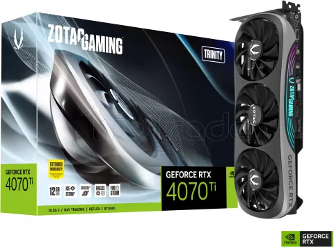 Photo de Carte Graphique Nvidia Zotac GeForce RTX 4070 Ti Trinity 12Go