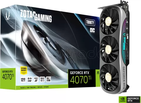 Carte Graphique Nvidia Zotac GeForce RTX 4070 Ti Trinity OC 12Go pour  professionnel, 1fotrade Grossiste informatique