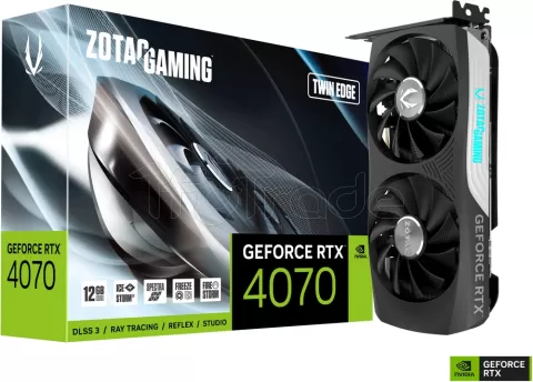 Photo de Carte Graphique Nvidia Zotac GeForce RTX 4070 Twin Edge 12Go