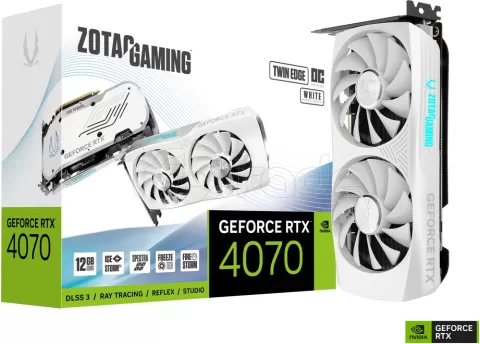 Photo de Carte Graphique Nvidia Zotac GeForce RTX 4070 Twin Edge OC White 12Go