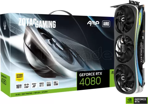 Photo de Carte Graphique Nvidia Zotac GeForce RTX 4080 Amp Extreme Airo 16Go