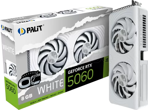 Photo de Carte Graphique Palit GeForce RTX 5060 White OC