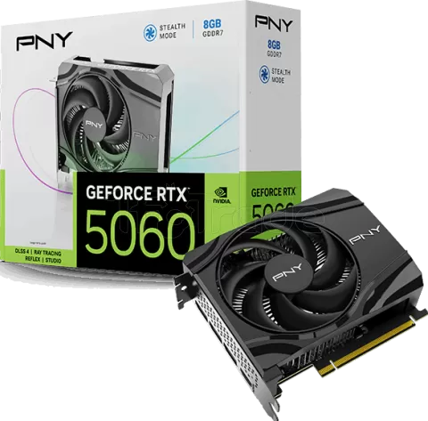 Photo de Carte Graphique PNY GeForce RTX 5060 Single Fan - Mini ITX
