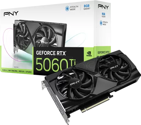 Photo de Carte Graphique PNY GeForce RTX 5060 Ti Dual Fan 8Go
