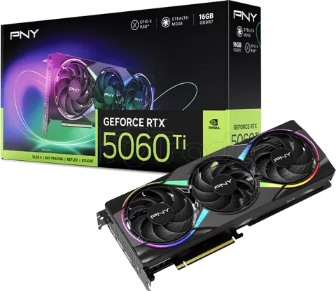 Photo de Carte Graphique PNY GeForce RTX 5060 Ti Epic-X Triple Fan 16Go