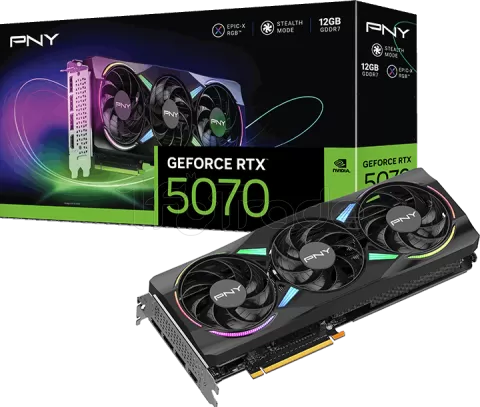 Photo de Carte Graphique PNY GeForce RTX 5070 Epic-X Triple Fan