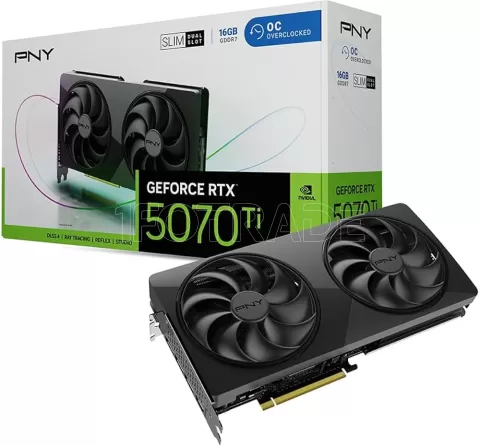Photo de Carte Graphique PNY GeForce RTX 5070 Ti Slim Dual Fan OC