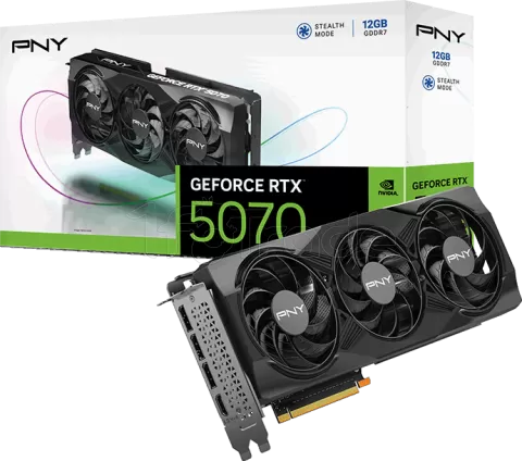 Photo de Carte Graphique PNY GeForce RTX 5070 Triple Fan