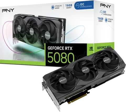 Photo de Carte Graphique PNY GeForce RTX 5080 Triple Fan OC