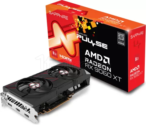 Photo de Carte Graphique Sapphire Radeon RX 9060 XT Pulse Gaming OC 8Go