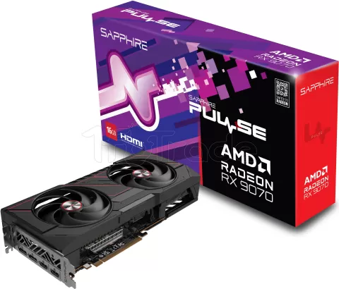 Photo de Carte Graphique Sapphire Radeon RX 9070 Pulse Gaming