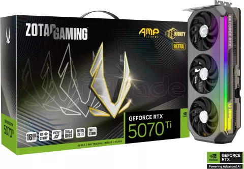 Photo de Carte Graphique Zotac Gaming GeForce RTX 5070 Ti Amp Extreme Infinity Ultra